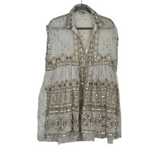 Juliet Dunn Women’s Sequin Mini Babydoll Dress Size 1 S